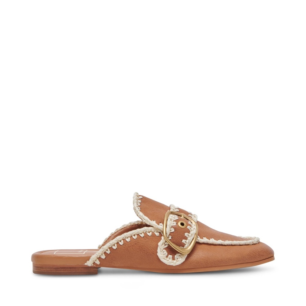Dolce Vita Santel Stitch Tan mules